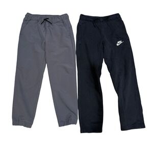 Boys Jogger Pants Lot Nike & Old Navy Size S / M Black Gray Athleisure Techwear